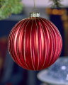 Cordelia Weihnachtskugel Rot 12 cm