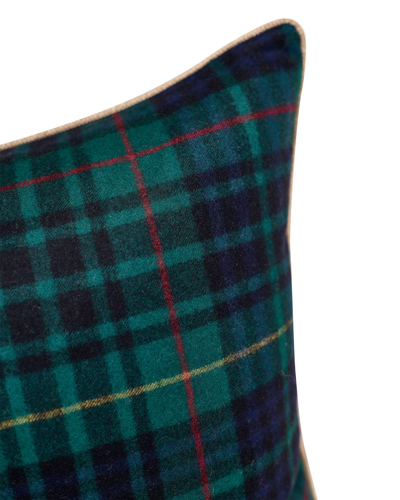 Keighly Tartan Cushion Cover Dark Green