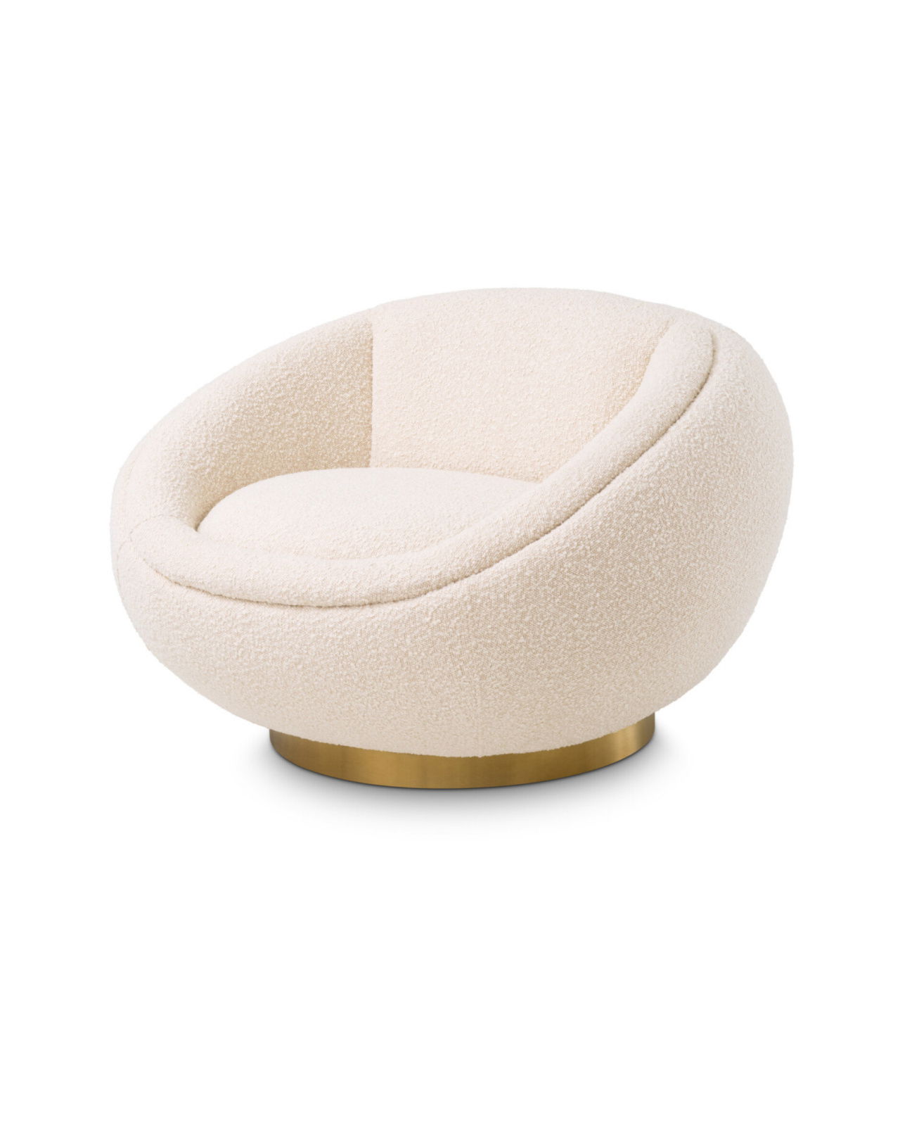 Bollinger snurrfåtölj bouclé cream