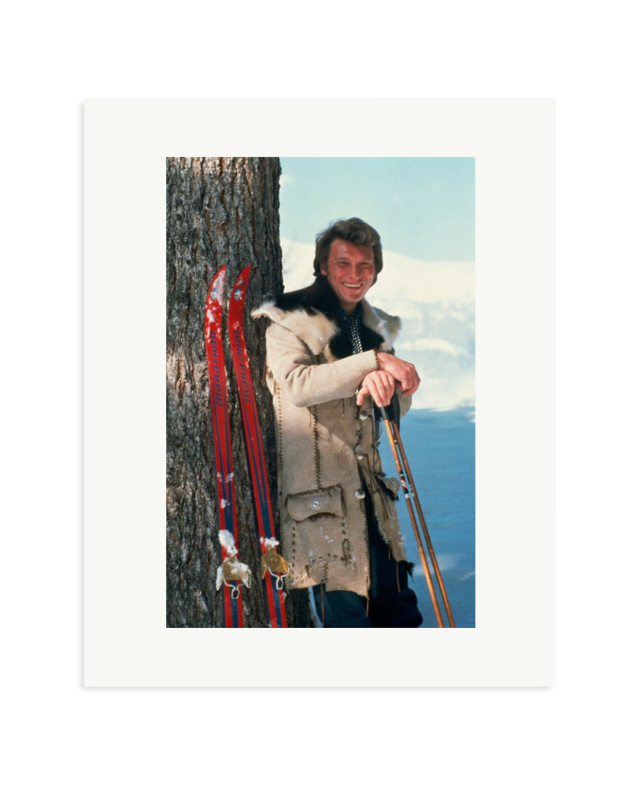 Johnny Hallyday Winter Sport Print Only / Medium