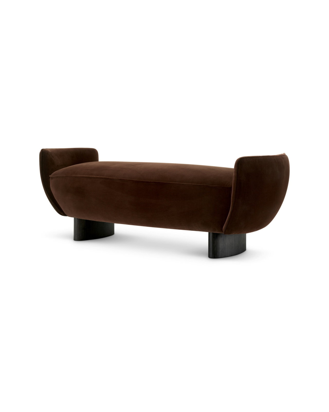 Stirling Bench Sonoma Brown Velvet