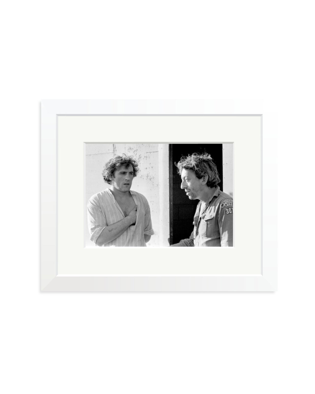 Gerard Depardieu and Serge Gainsbourg White / Small