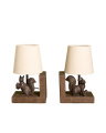Harland bookends with squirrels