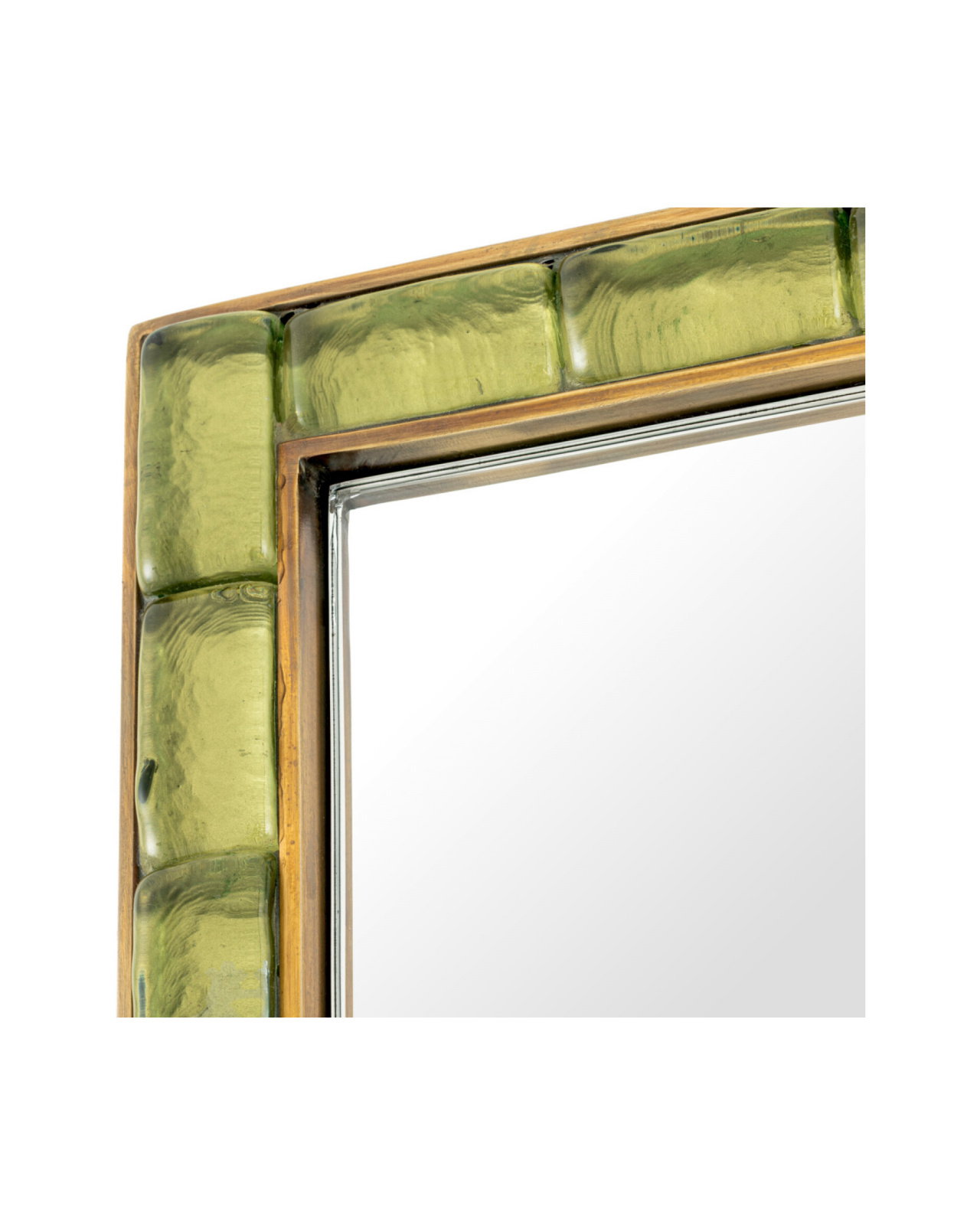 Torino mirror brass