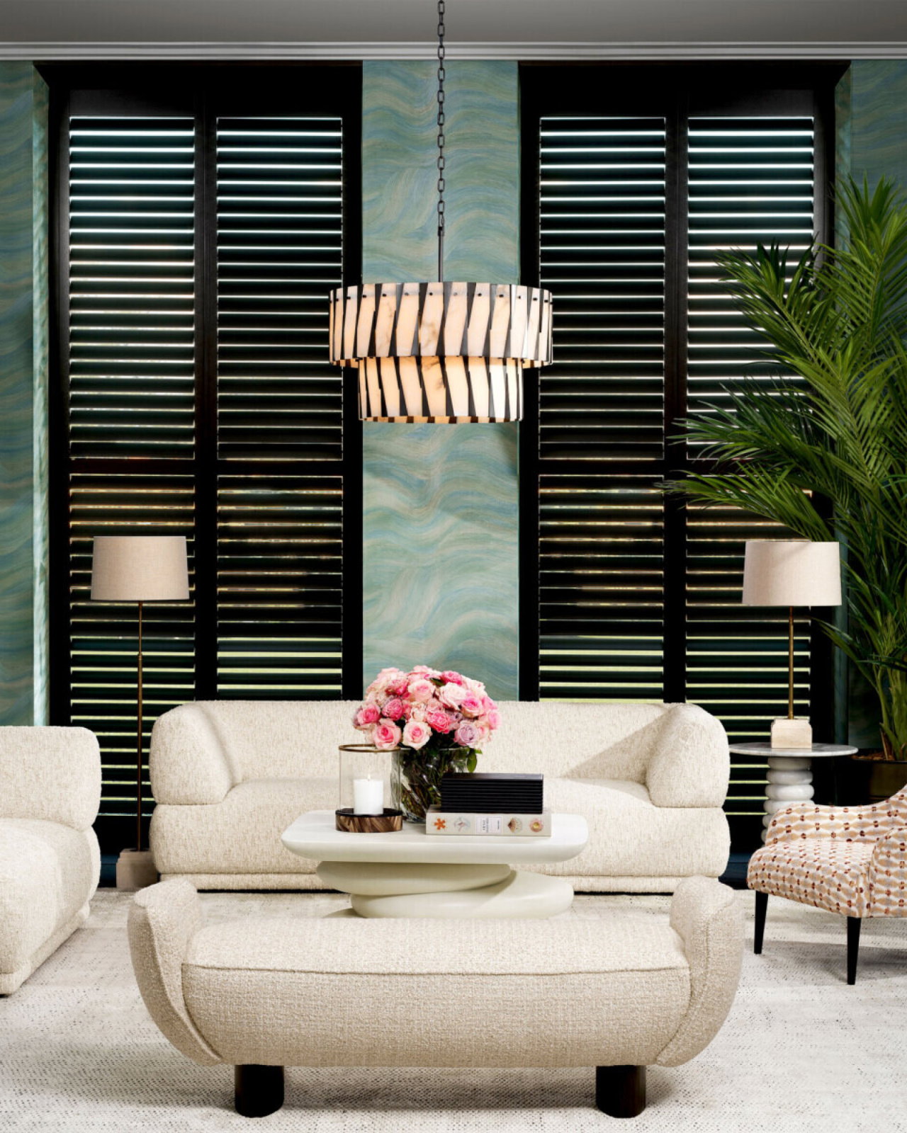 Stirling benk Winslow chenille beige