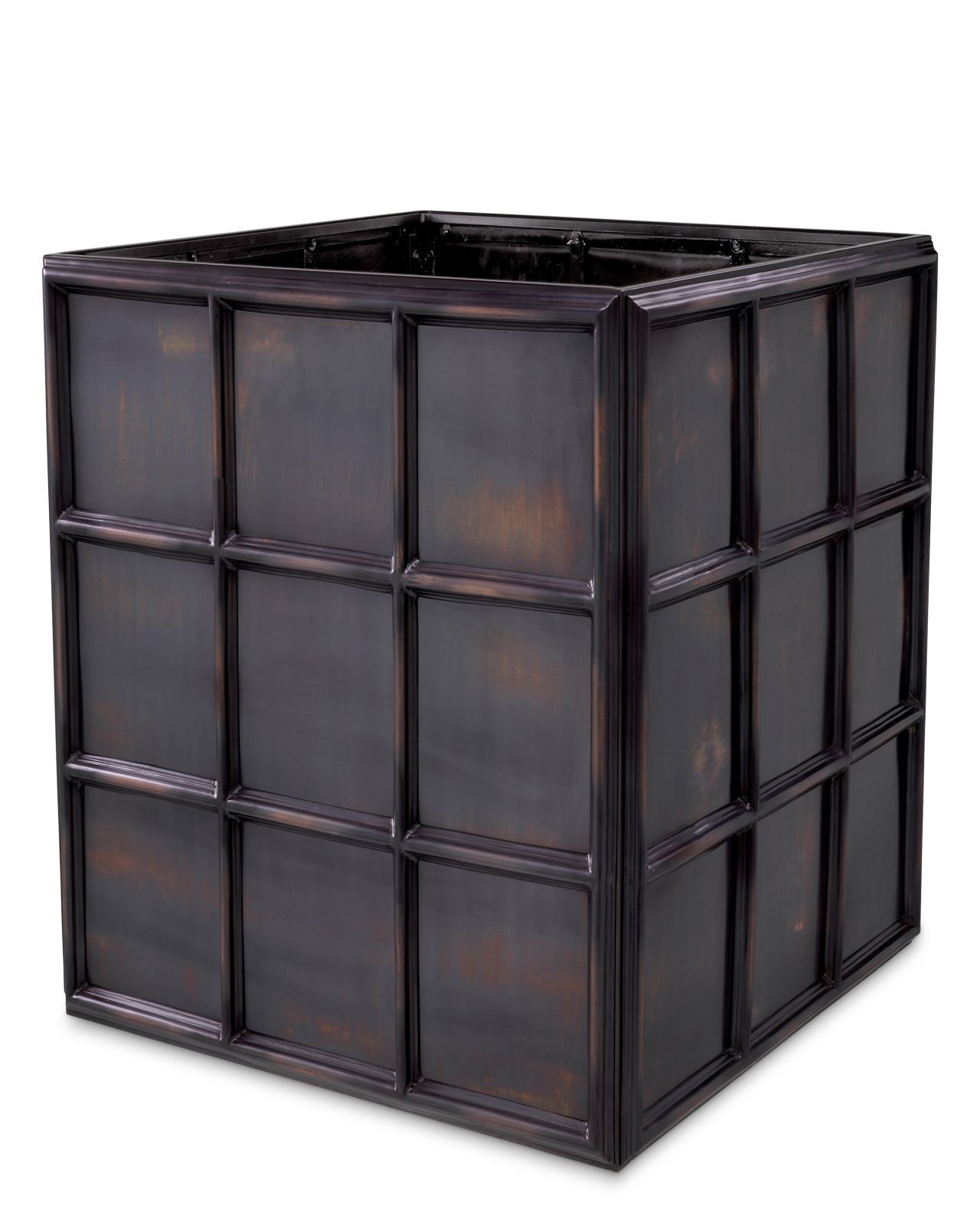 Grid Planter Antique Bronze