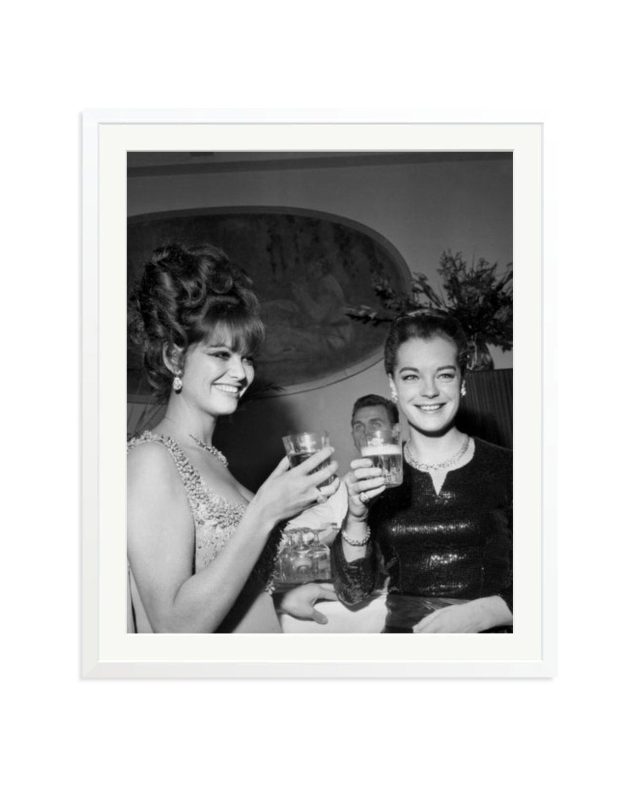 Claudia Cardinale and Romy Schneider White / XXL