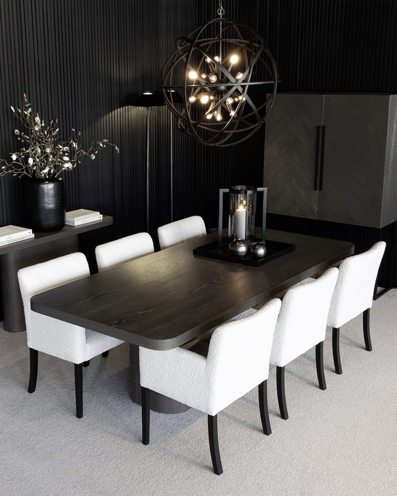 Cloud Dining Table Dark Grey