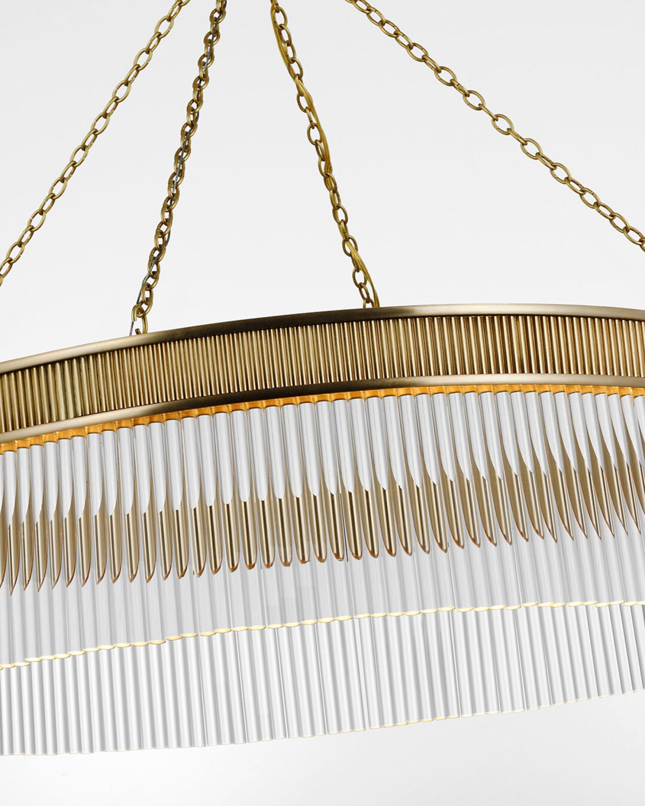 Menil Large Chandelier Soft Brass