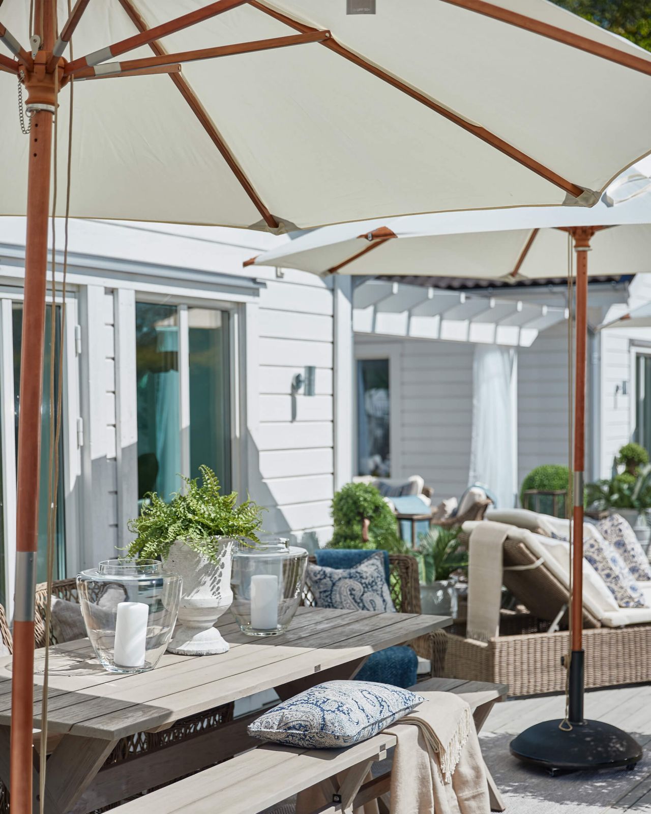 Capri parasoll off-white