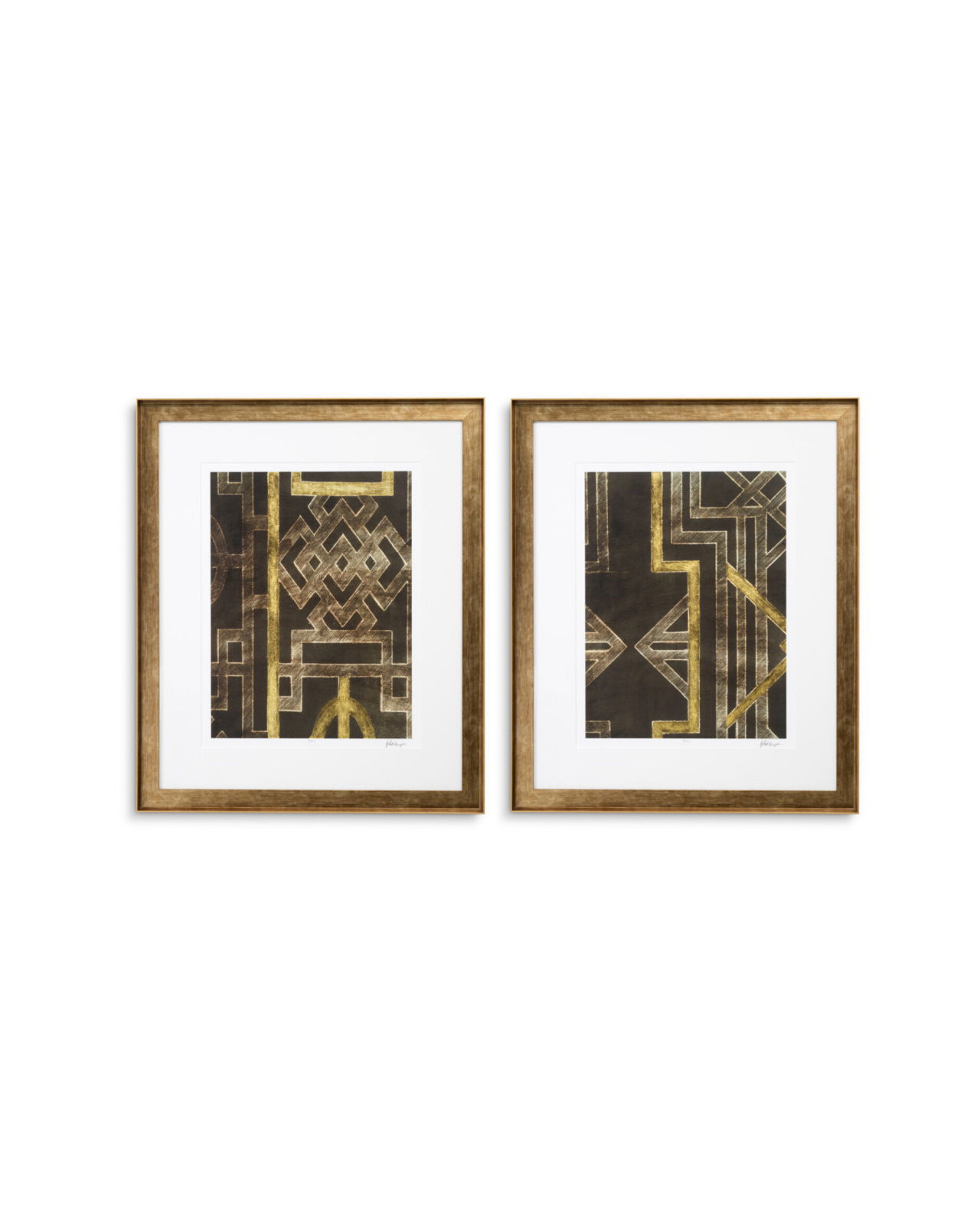 Trellis Pattern wall art by Ethan Harper set of 2