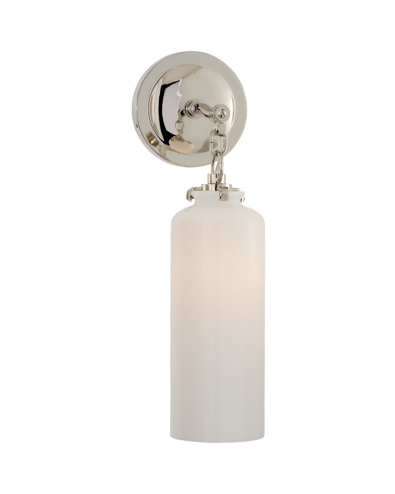 Katie Small Cylinder Sconce Polished Nickel
