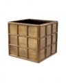 Grid Planter Vintage Brass