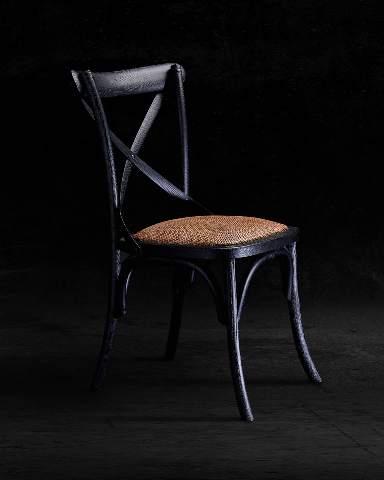 Newport Cross matstol svart