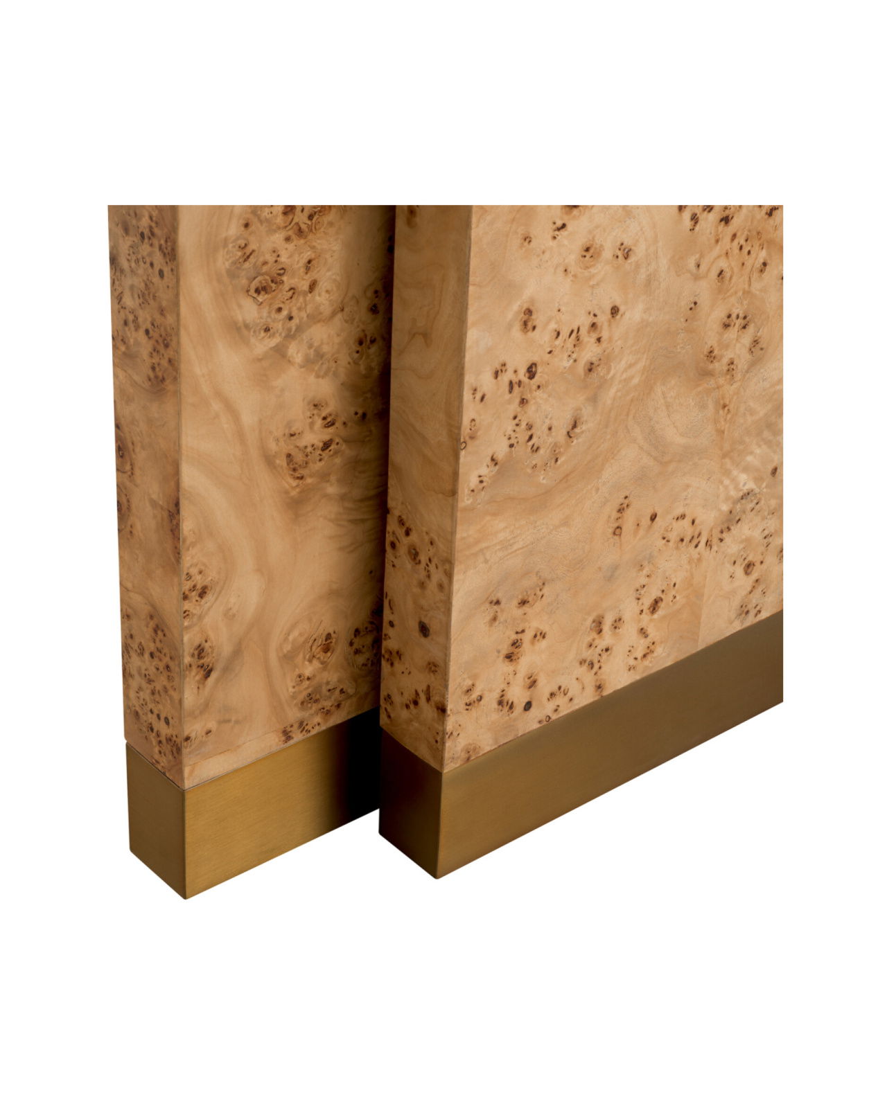 Quinton konsolbord light brown mappa burl 2-set