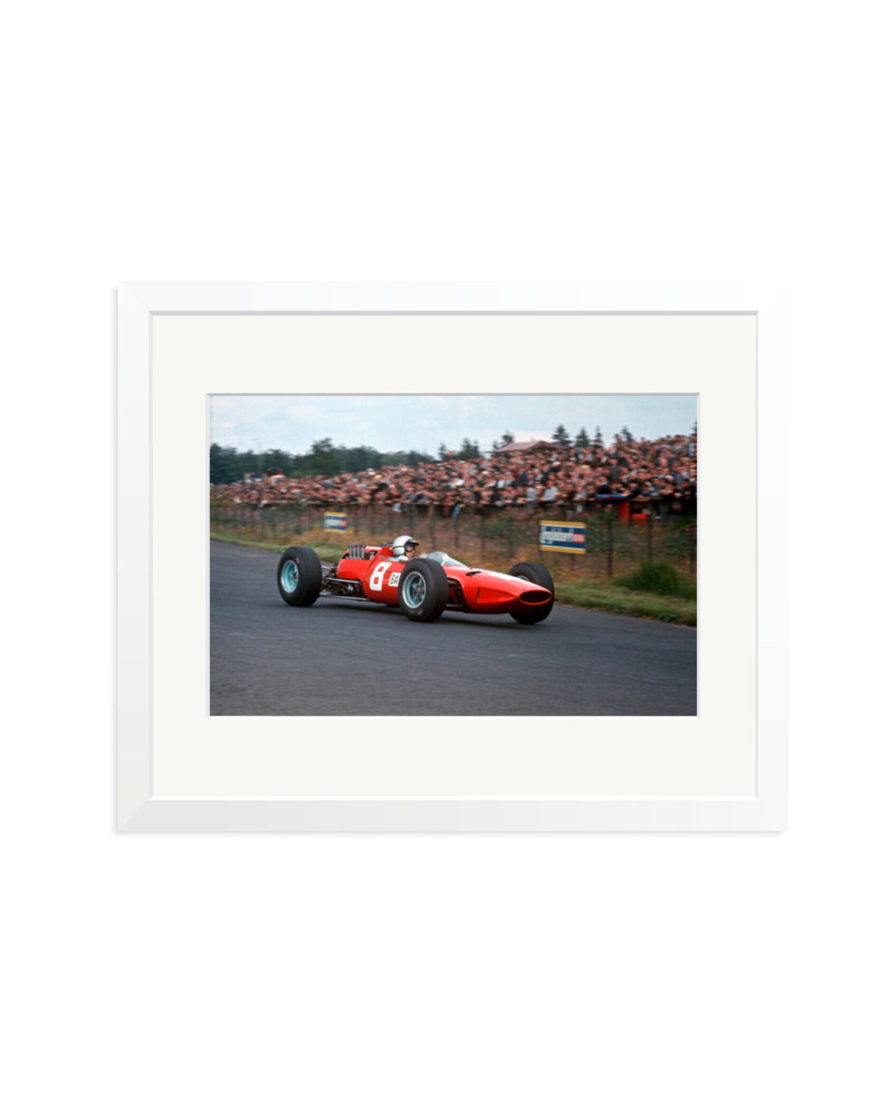 Lorenzo Bandini in Ferrari 156 White / Medium