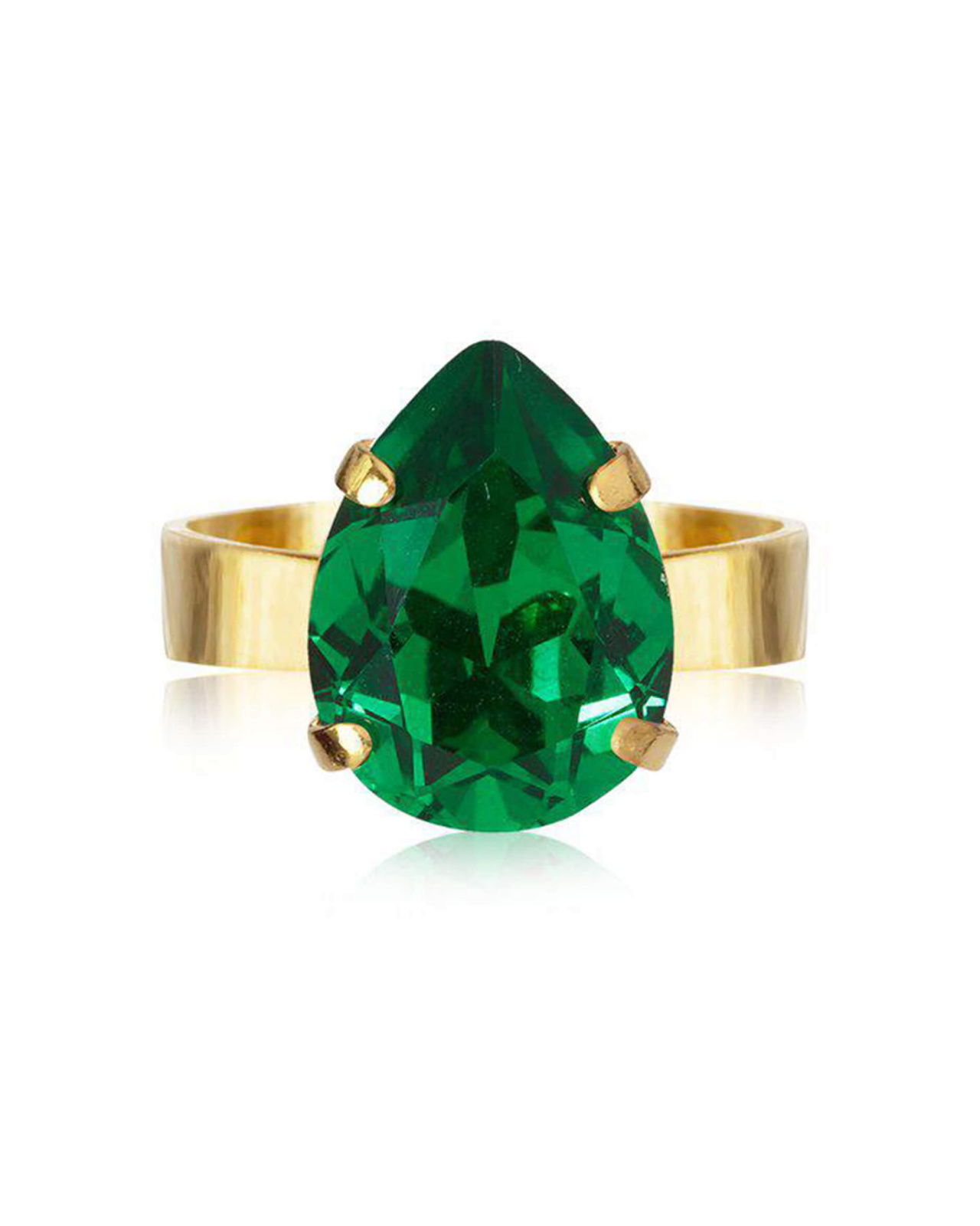 Mini Drop ring majestic green