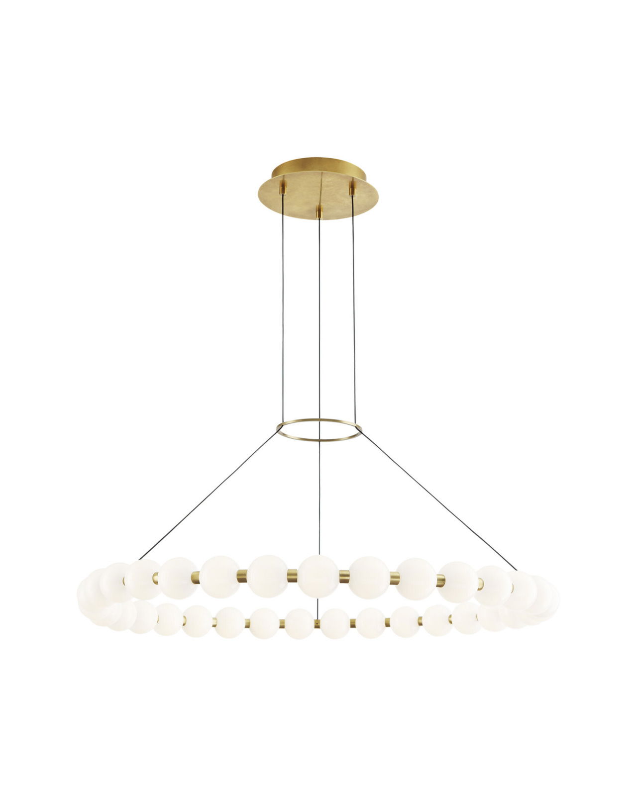 Orbet 36 Chandelier Natural Brass