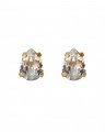 Super Petite Drop Stud Earrings Crystal