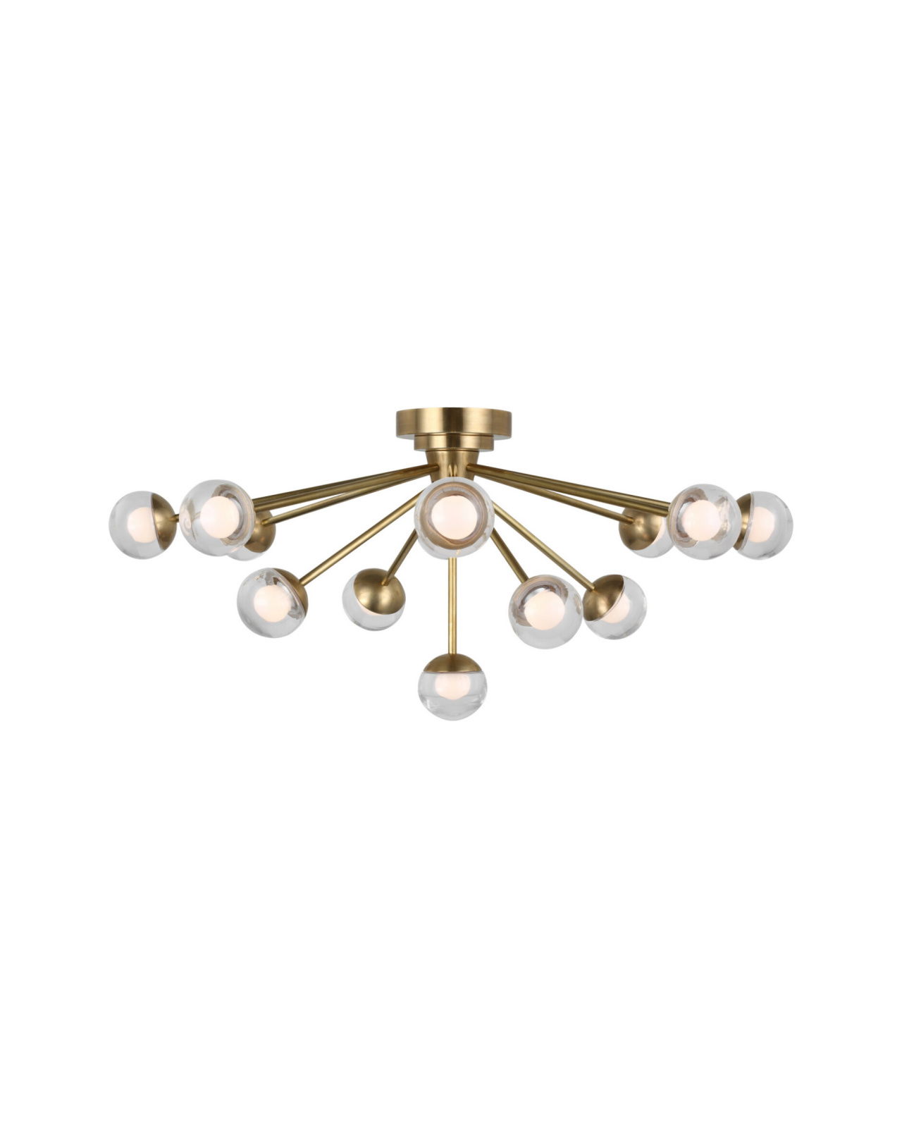 Alloway 30" Flush Mount Soft Brass