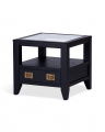 Martino Beistelltisch Glasplatte Iconic Black