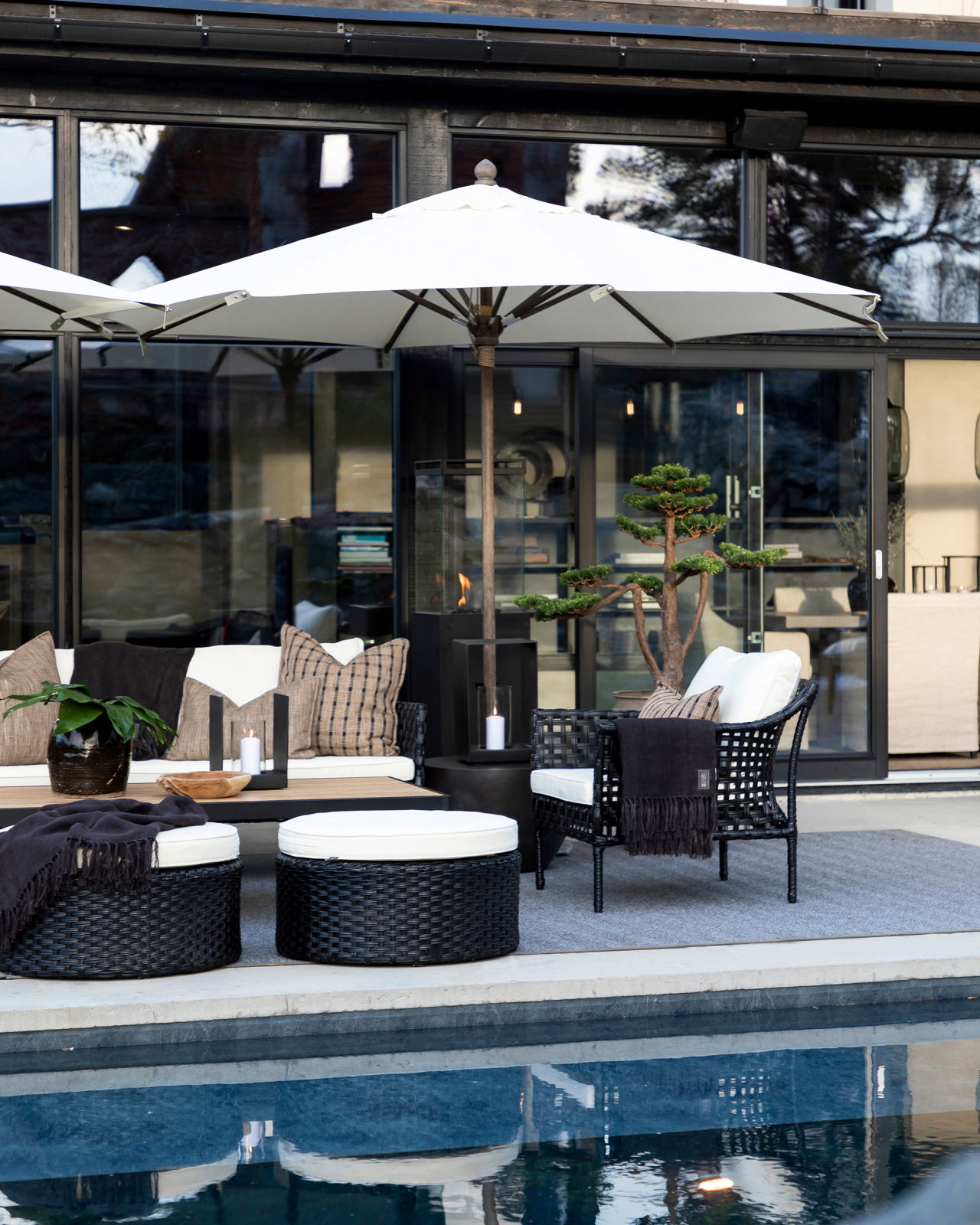 Mancini ljuslykta svart