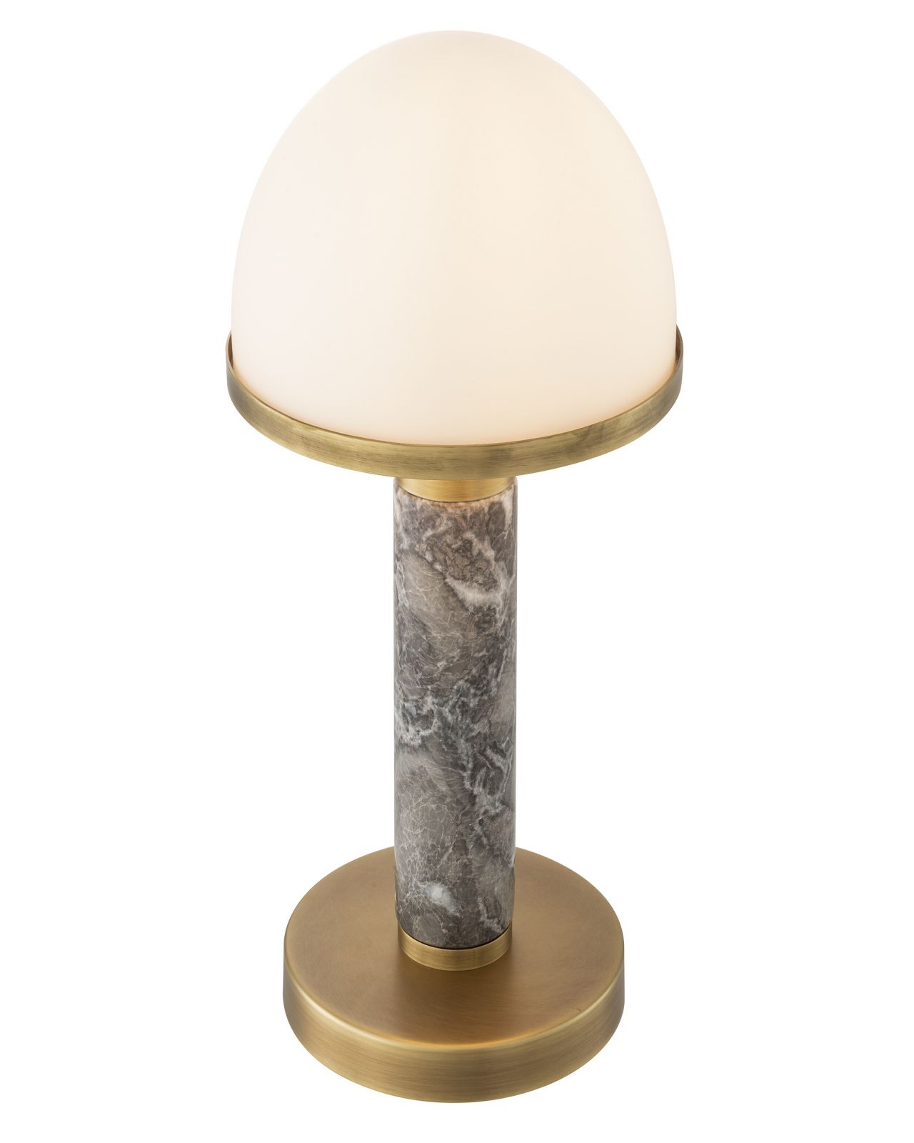 Ziegèl bordslampa antik mässing