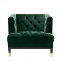 Castelle armchair roche dark green Velvet