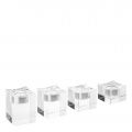 Giancarlo Candle Holder Crystal Glass Set of 4