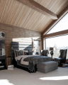 Schicke Tagesdecke washed black