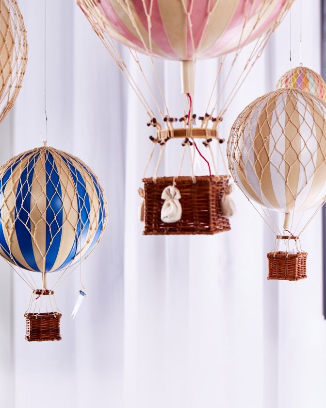 Hot Air Balloons Nursery Decorations (set Of 3) Inspire Uplift