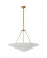 Mollino Tiered Chandelier Antique Brass L