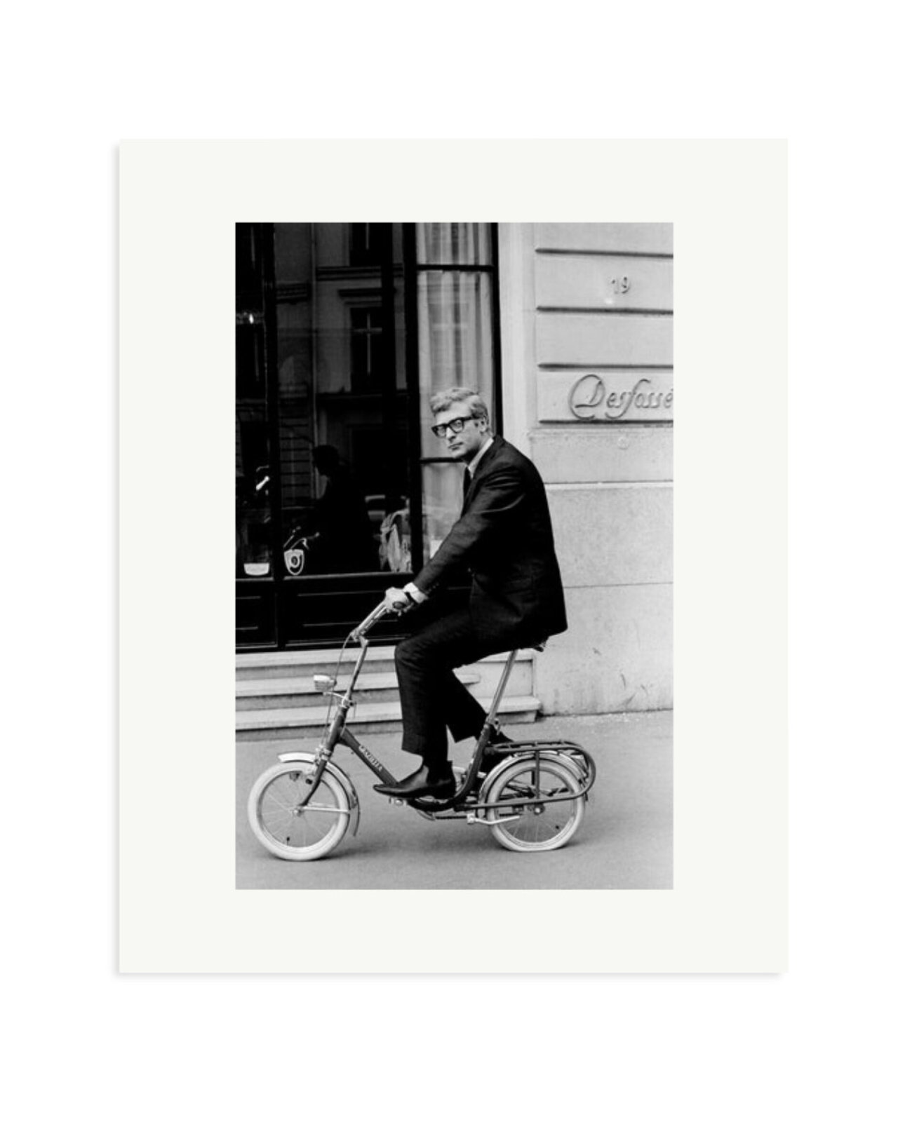 Michael Caine on His Bike Print Only / Medium