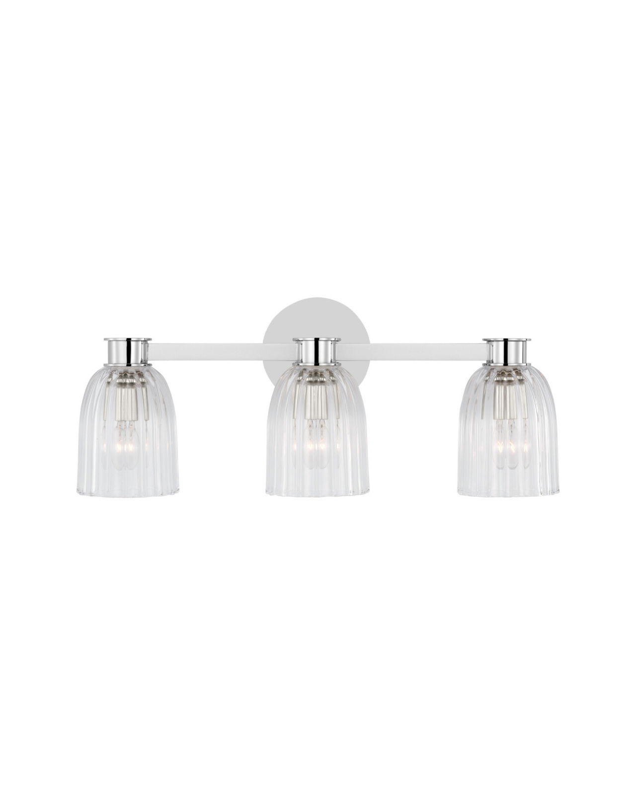 Asalea badrumsbelysning nickel