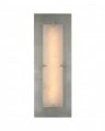 Dominica Rectangle Sconce Silver and Alabaster Large