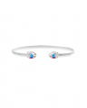 Petite Drop armbånd aurore boreale rhodium