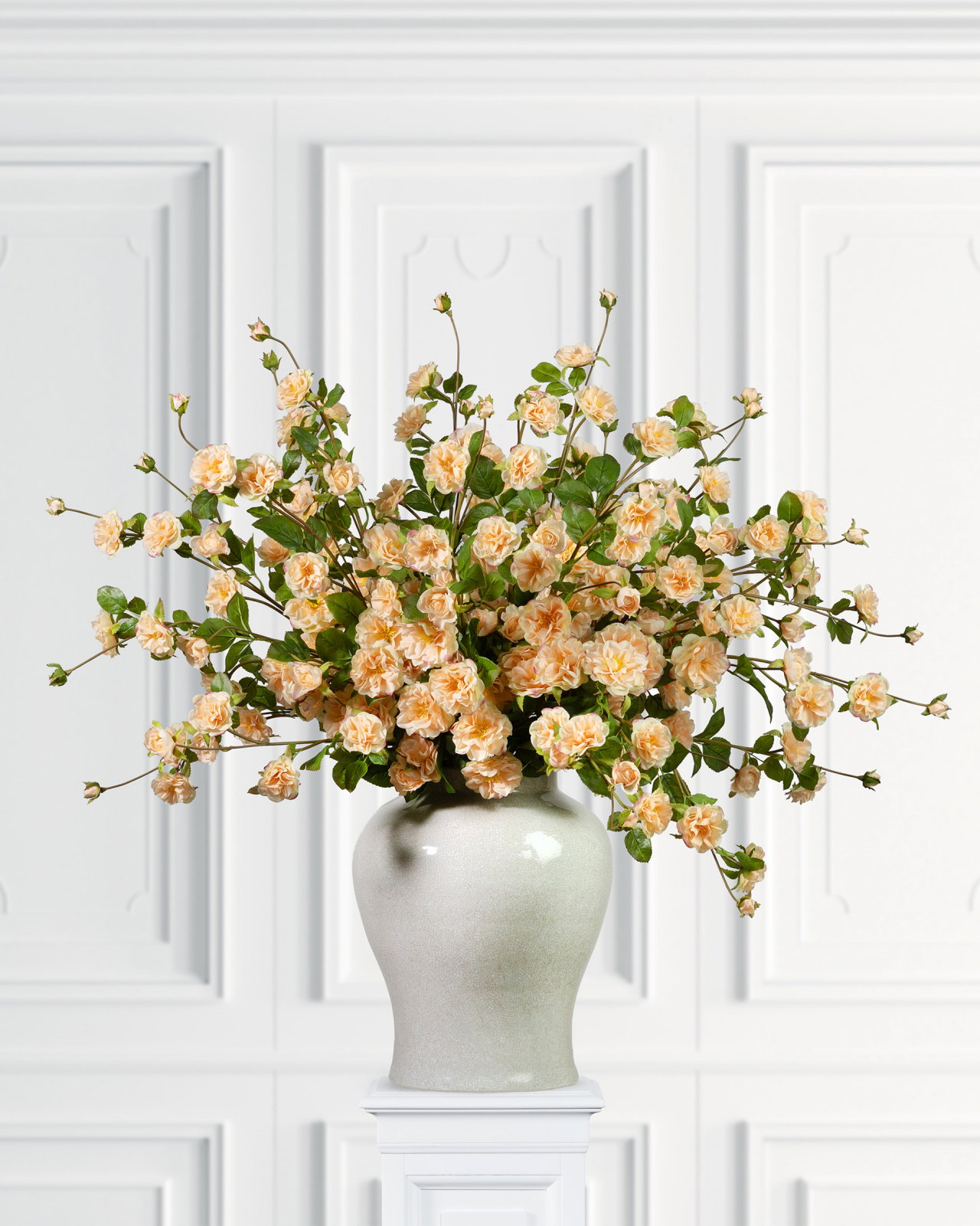 Klätterros snittblomma persika
