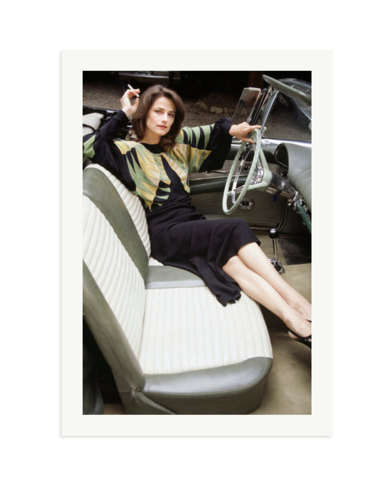 Charlotte Rampling in her Cadillac Print Only / XXL