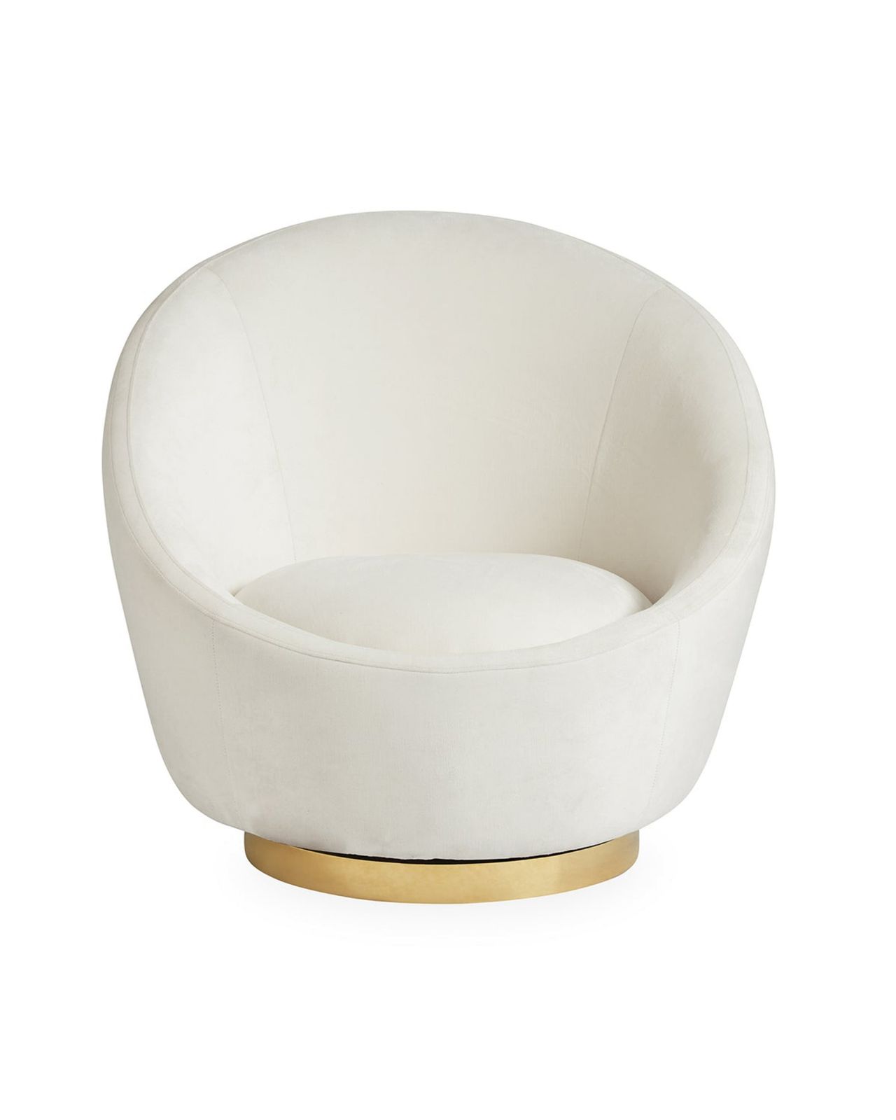 Ether snurrfåtölj vit