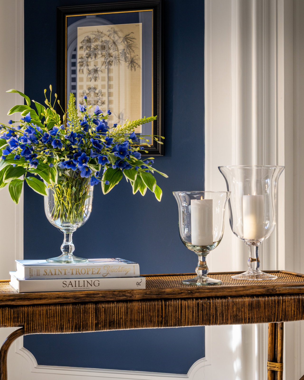 Sterling glass vase