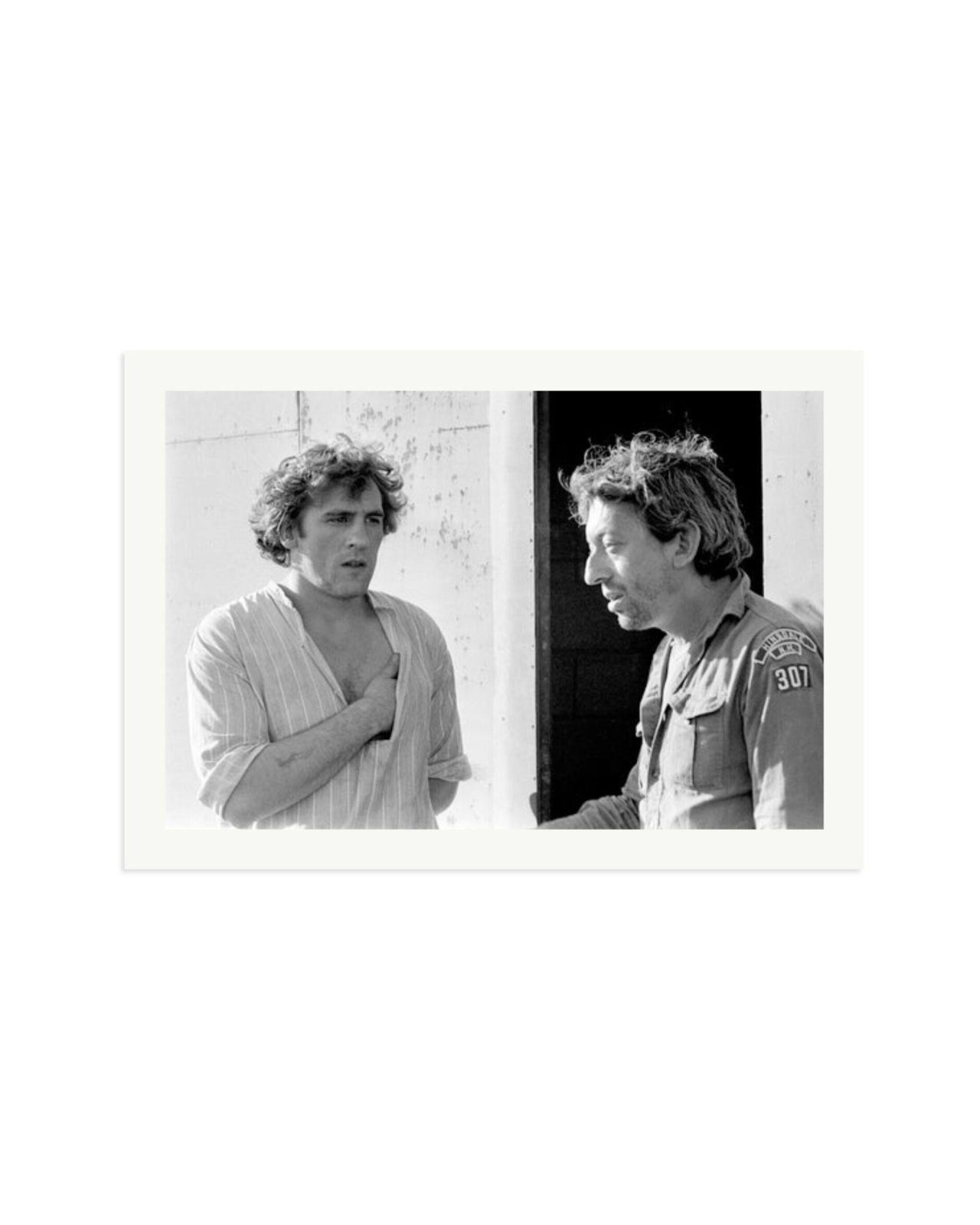 Gerard Depardieu and Serge Gainsbourg Print Only / XXL