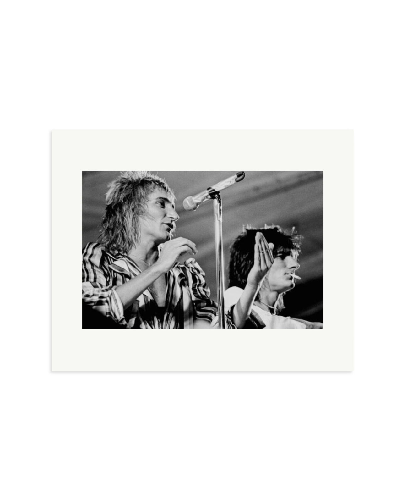 Rod Stewart & Ron Wood 1975 Print Only / Medium