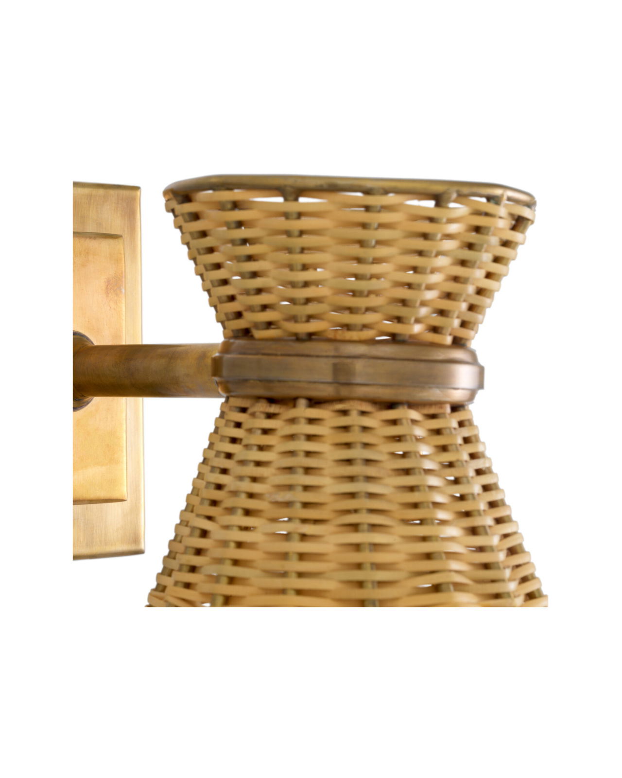 Kon tiki vägglampa beige