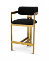Donato Counter Stool Bouclé Black