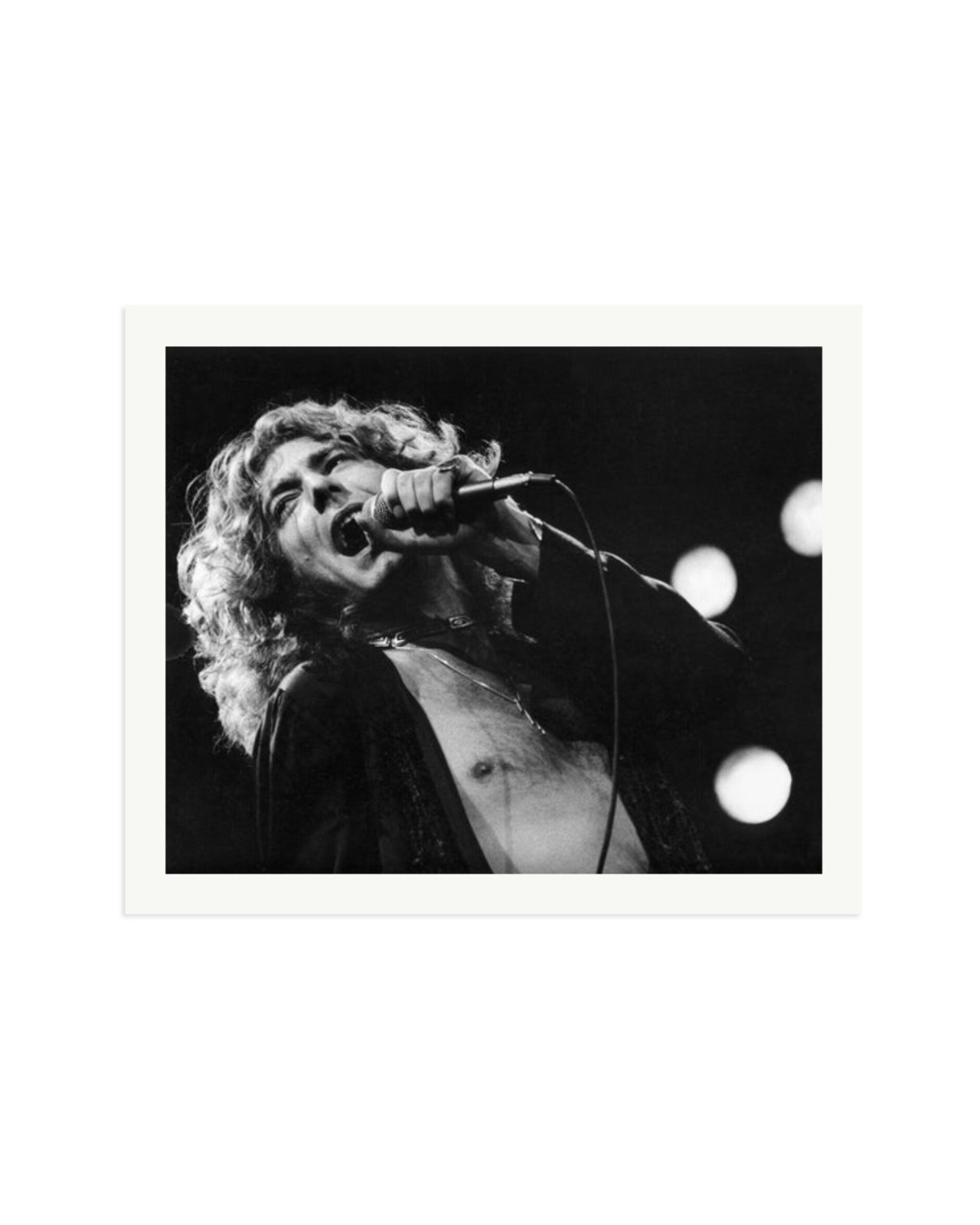 Robert Plant 1977 Print Only / XXL