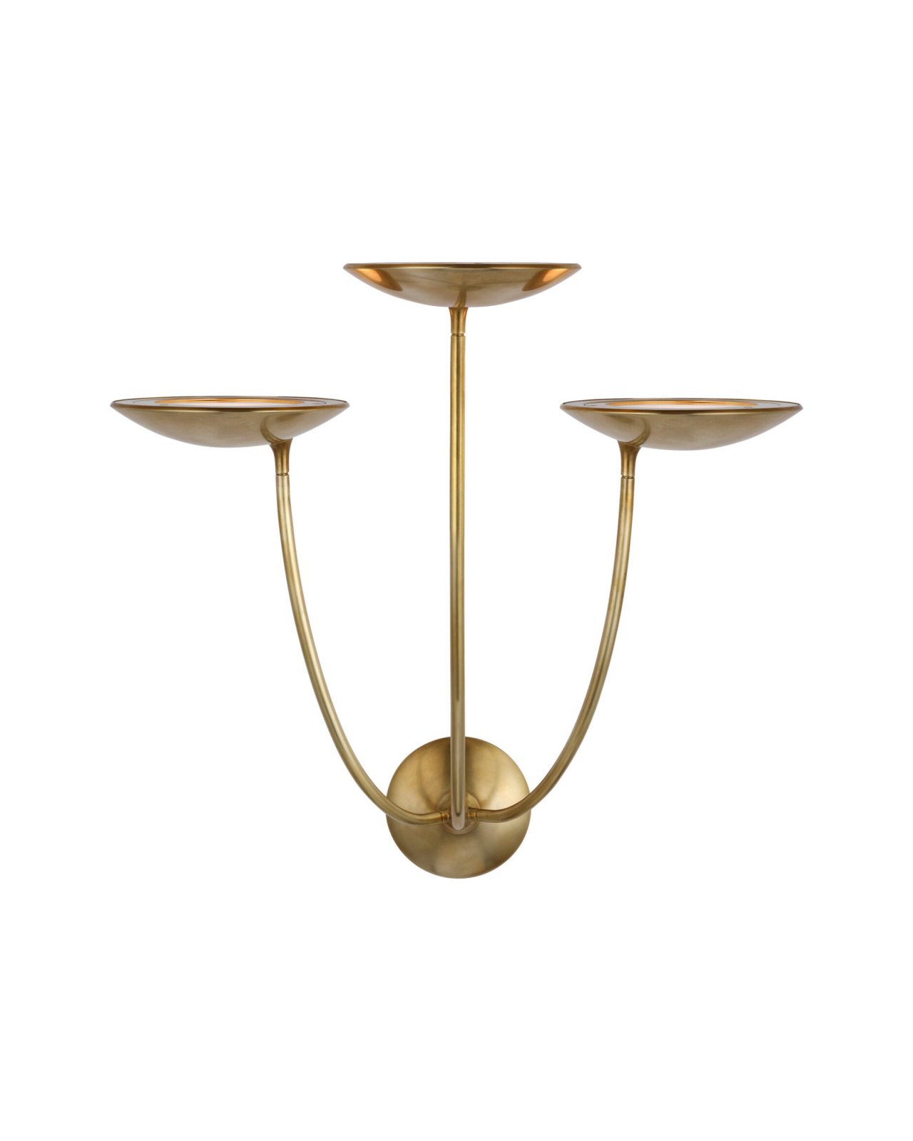 Keira Triple Sconce Antique Brass Large