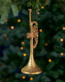 Louis Trumpet Christmas Tree Ornament Gold 24cm