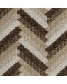 Del Vale bänk chevron brown