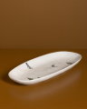 Slalom oval serving platter