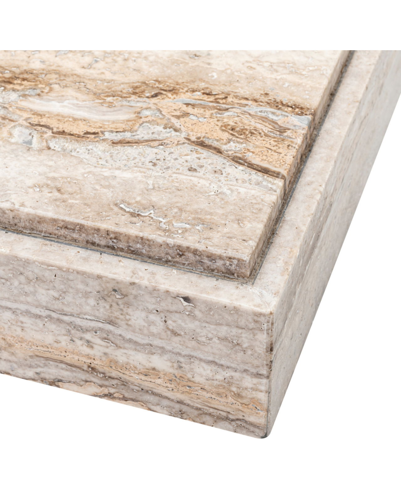 Sartoria Coffee Table Silver Travertine